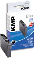 KMP Inktcartridge vervangt Epson T1281 Compatibel Zwart E121 1616,0001 - thumbnail