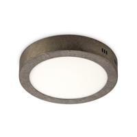 Light depot - LED plafondlamp Ska 22,5 rond - burned metal - Outlet