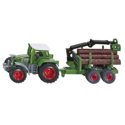 Siku 1645 tractor met bosaanhangwagen 1:72