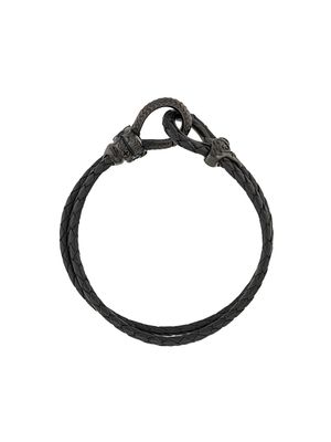 Nialaya Jewelry bracelet en cuir - Noir