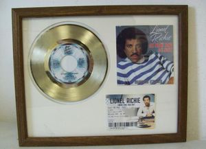 Gouden plaat Lionel Richie - All Night Long