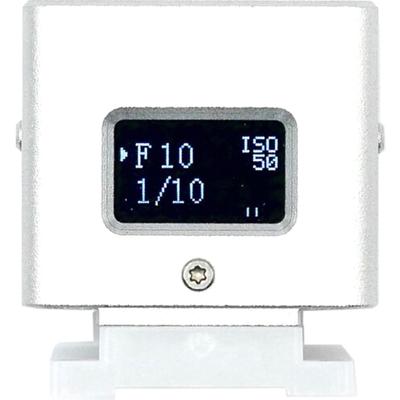 Keks KM-Q digitale lichtmeter OLED display achterkant, zilver