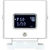 Keks KM-Q digitale lichtmeter OLED display achterkant, zilver