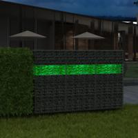 VidaXL Gabion stenen 25 kg groen 60-120 mm glas