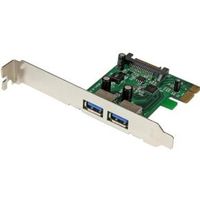 StarTech.com 2-poorts PCI Express (PCIe) SuperSpeed USB 3.0-kaartadapter met UASP SATA-voeding