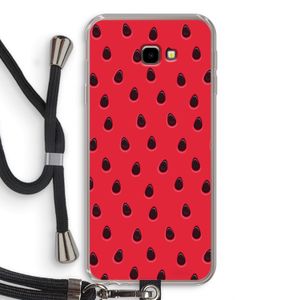 Watermelon: Samsung Galaxy J4 Plus Transparant Hoesje met koord