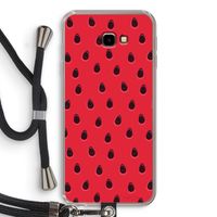 Watermelon: Samsung Galaxy J4 Plus Transparant Hoesje met koord