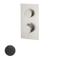 Sub 199 afbouwdeel voor 2-weg inbouwthermostaat, staal - thumbnail