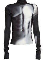 Balmain body-print detail T-shirt - Noir