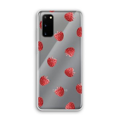 Framboosjes: Samsung Galaxy S20 Transparant Hoesje