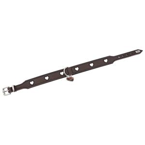 HUNTER Hondenhalsband Love, bruin-zwart, Maat: 80