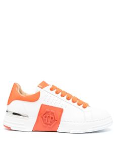 Philipp Plein baskets Hexagon - Blanc