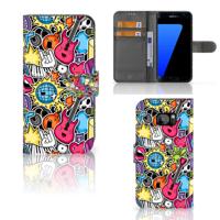 Samsung Galaxy S7 Edge | Wallet Case | met Pasjes | Punk Rock