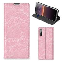 Sony Xperia L4 Smart Cover White Flowers Sony Xperia L4 Smart Cover White Flowers