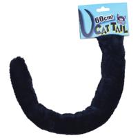 Rubies Verkleed kattenstaart kat/poes - 60 cm - zwart - verkleed accessoires