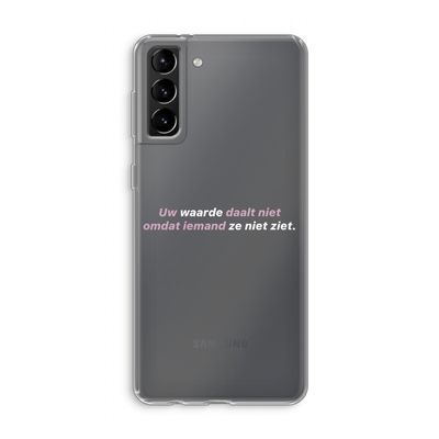 uw waarde daalt niet: Samsung Galaxy S21 Plus Transparant Hoesje