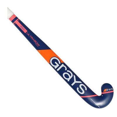 Zaalhockeystick 100i Ultrabow Hout Junior Donkerblauw