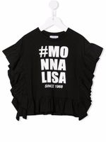 Monnalisa t-shirt à logo imprimé - Noir