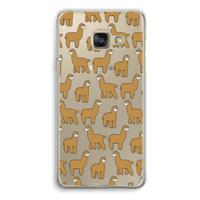 Alpacas: Samsung Galaxy A3 (2016) Transparant Hoesje - thumbnail