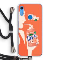 Peach please!: Huawei Y6s Transparant Hoesje met koord