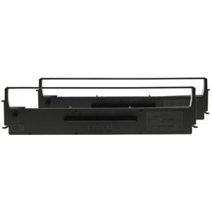 Epson Kleurtape combipack C13S015647 Origineel LX-350 LX-300+ LX-300+II Geschikt voor apparatuur (merk): Epson Zwart 2 stuk(s)