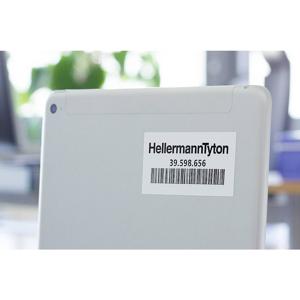 HellermannTyton 596-12157 TAG66TD1-1210-WH-1210-WH Etiket voor laserbedrukking