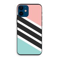 Strepen pastel: iPhone 12 mini Biologisch afbreekbaar hoesje