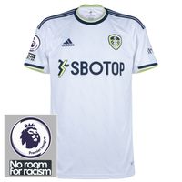 Leeds United Shirt Thuis 2022-2023 + Premier League & No Room For Racism Badges