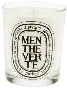 Diptyque bougie parfumée "Menthe Verte" - Blanc