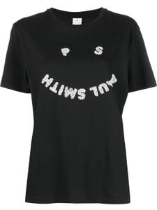 PS Paul Smith t-shirt en coton biologique à manches courtes - Noir