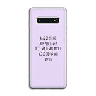 Sprong: Samsung Galaxy S10 4G Transparant Hoesje