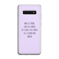 Sprong: Samsung Galaxy S10 4G Transparant Hoesje
