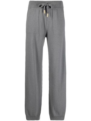Lorena Antoniazzi pantalon droit à lien de resserrage - Gris