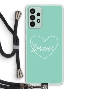 Forever heart pastel: Samsung Galaxy A52s 5G Transparant Hoesje met koord