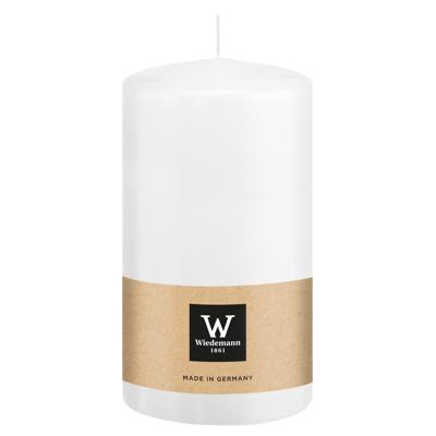Cilinderkaars/stompkaars - wit - 13 x 7 cm - 52 branduren