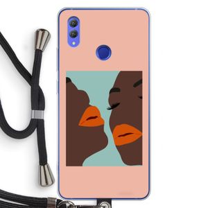 Orange lips: Honor Note 10 Transparant Hoesje met koord