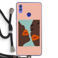 Orange lips: Honor Note 10 Transparant Hoesje met koord