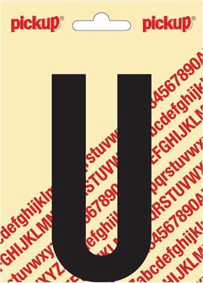 Plakletter Nobel Sticker zwarte letter U - Pickup