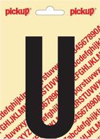 Plakletter Nobel Sticker zwarte letter U - Pickup