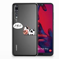 Huawei P20 Pro Telefoonhoesje met Naam Cow - thumbnail