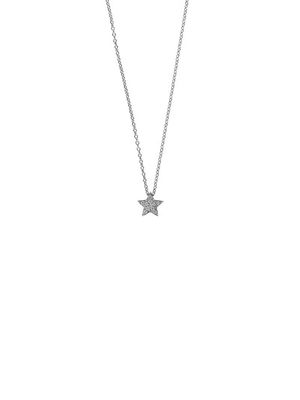 ALINKA collier Stasia en or blanc 18ct à mini pendentif orné de diamants - Argent