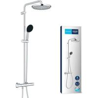 Colonna doccia con miscelatore termostatico - Risparmio idrico - GROHE Vitalio Start System 250 - Cromo - 26677001