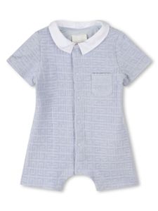 Givenchy Kids pyjama en coton à logo brodé - Bleu