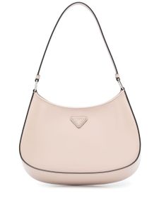 Prada sac porté épaule Cleo à fini brossé - Rose