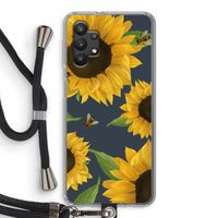 Sunflower and bees: Samsung Galaxy A32 5G Transparant Hoesje met koord