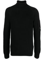 C.P. Company Fijngebreide trui - Zwart - thumbnail