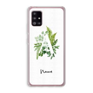 Green Brush: Samsung Galaxy A51 5G Transparant Hoesje
