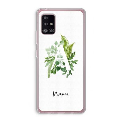 Green Brush: Samsung Galaxy A51 5G Transparant Hoesje