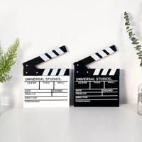 2 PC'S houten Clapboard regisseur film film klepel Board leisteen huis decoratie willekeurige kleur levering