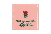 Tegeltje Mistletoe 10x10x1cm Tegeltje Mistletoe 10x10x1cm